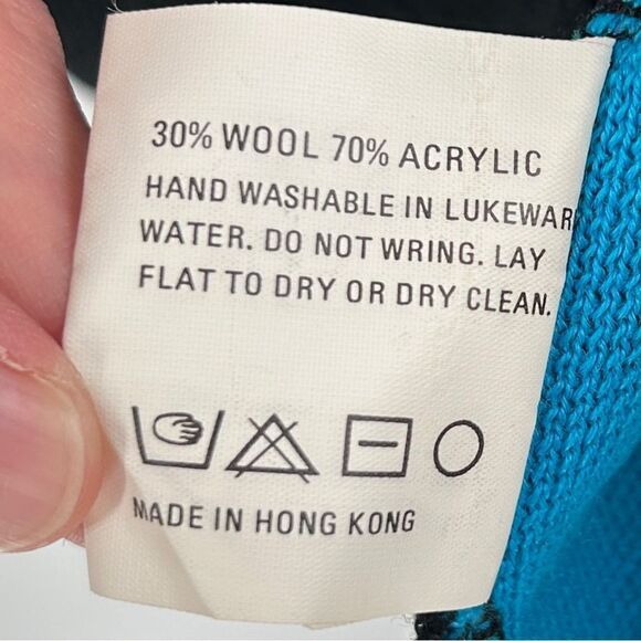 Tyrolia By Head Vintage Crewneck Long Sleeve Sweater Black Blue Medium - Picture 4 of 9